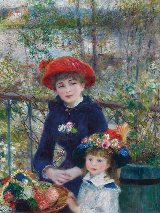 Two Sisters (On the Terrace) (1881) Canvas Print