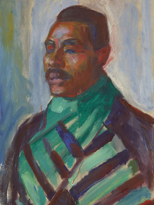 African with Green Scarf (1916) Canvas Print