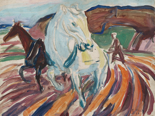 Horses Ploughing (1929) Canvas Print