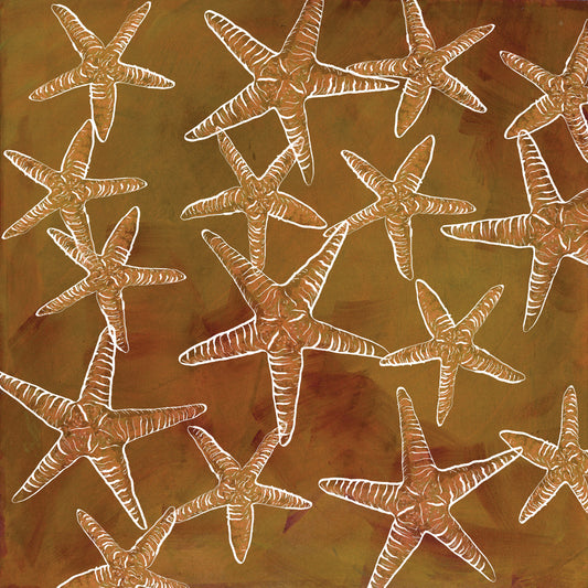 Earthy Tropicals - Starfish Pattern