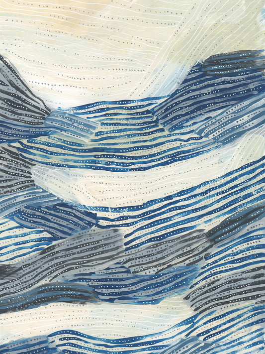 Amagansett Blues Abstract - Pattern 1 Canvas Print