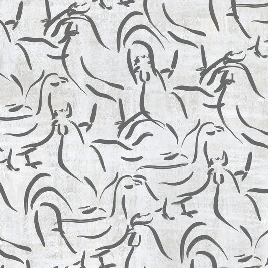French Countryside Animals - Rooster Pattern
