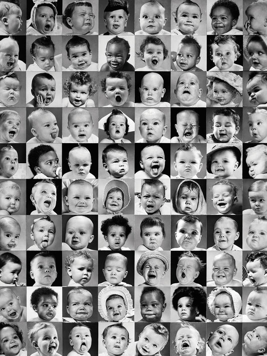Many Babies Collage Canvas Print