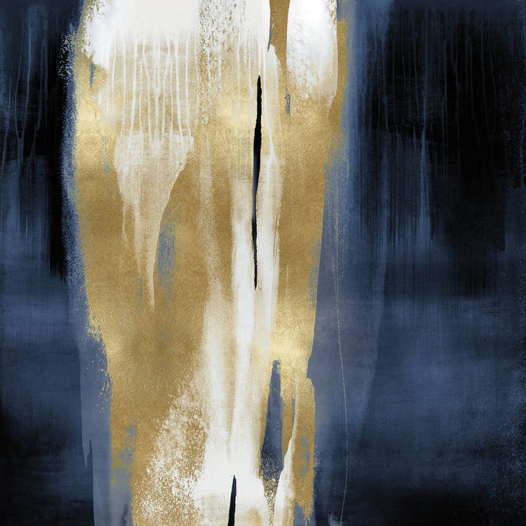 Free Fall Blue with Gold I