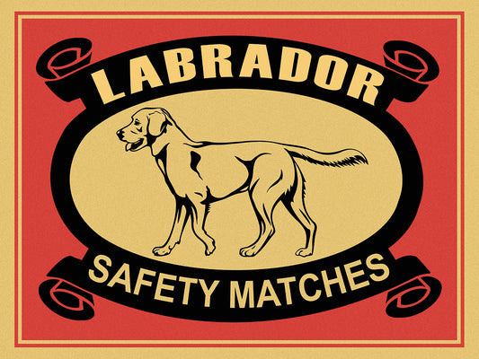 Labrador Safety Matches Canvas Print
