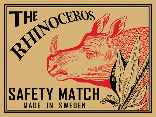 Rhino Matches Canvas Print