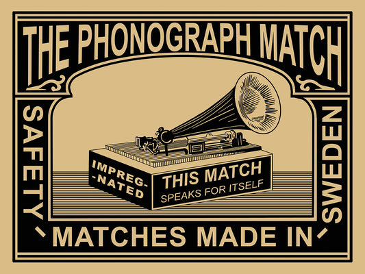 Phonograph Match Canvas Print