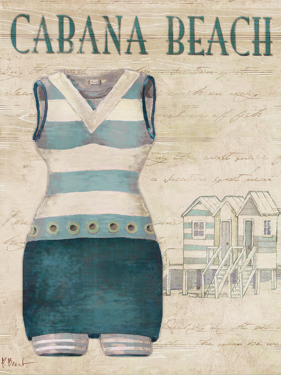 Vintage Bathing Suits I - Blue