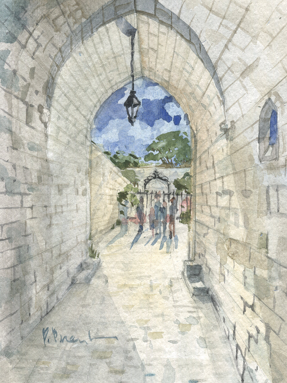 Antiguo castillo de Portico Amboise Lienzo