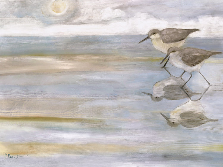 Sunlight Reflections - Two Sandpipers