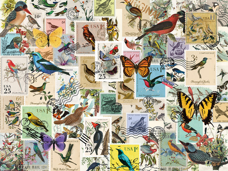 Stamp Collector - Birds and Butterflies