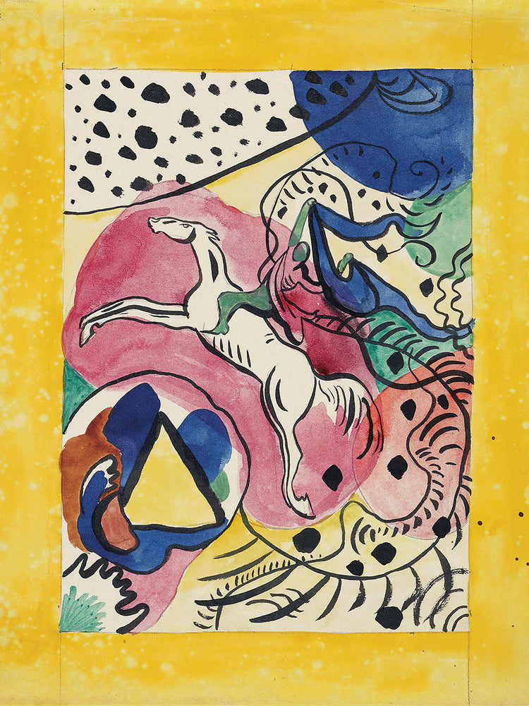 Design for the cover of the almanac ‘The Blue Rider’ (1911)