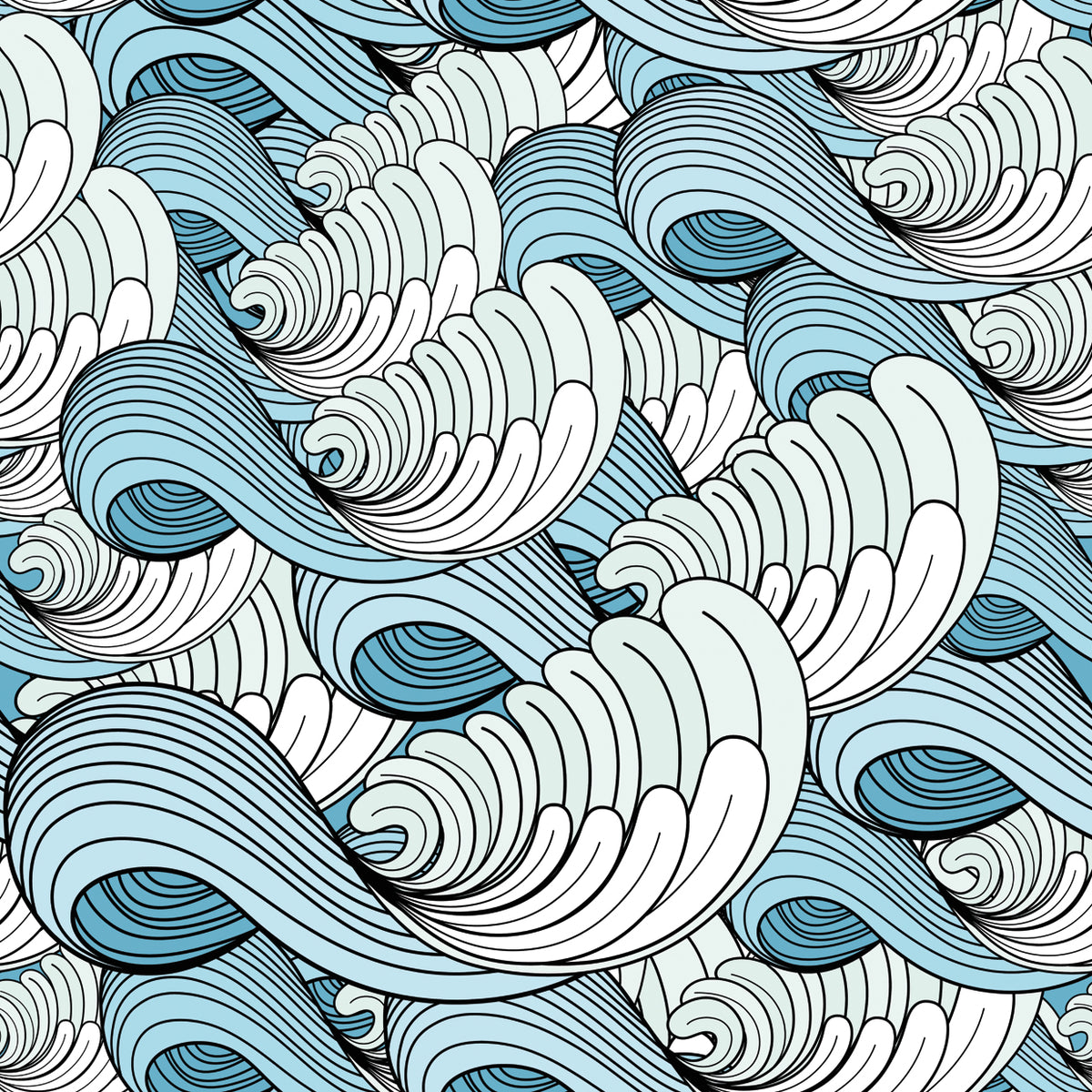 Graphic texture of the waves