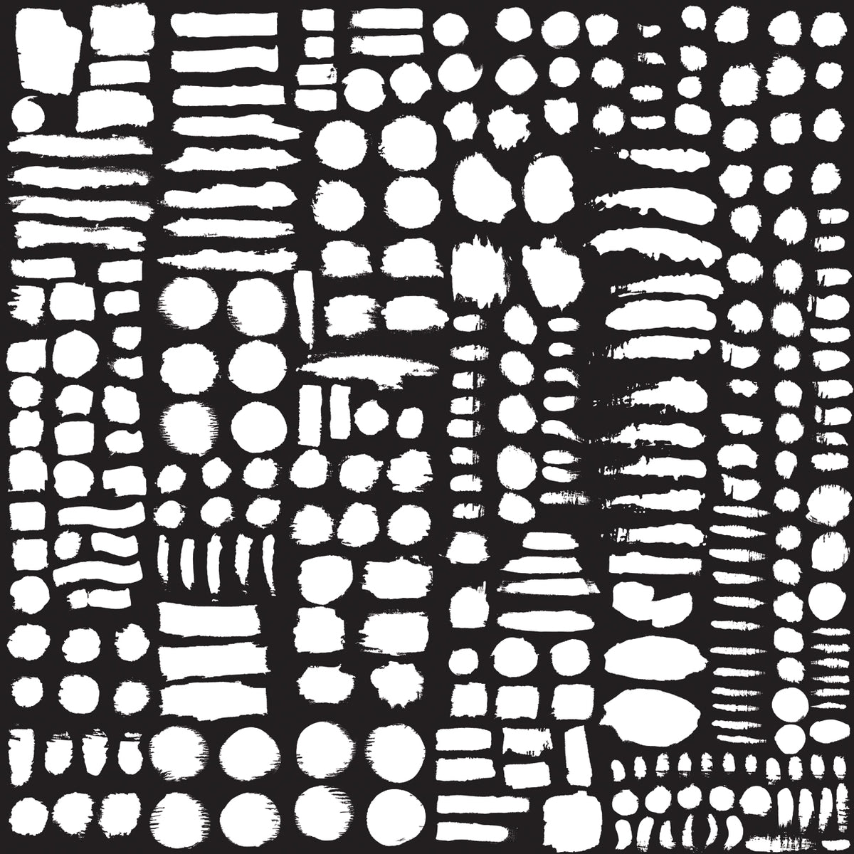 Set of brushes ink elements