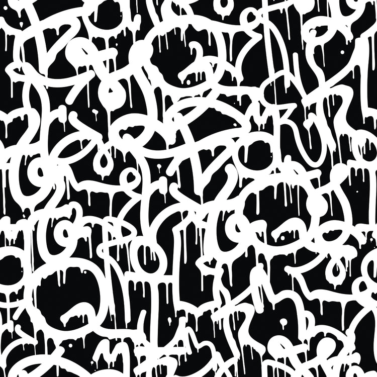 Graffiti fondo de patrones sin fisuras Lienzo