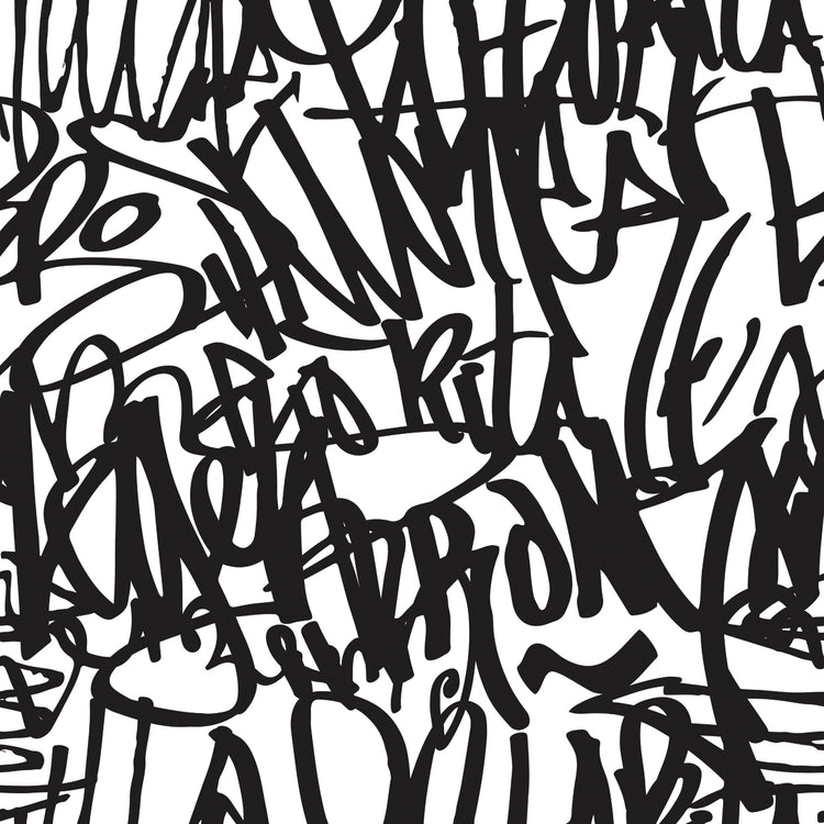 Graffiti fondo de patrones sin fisuras Lienzo
