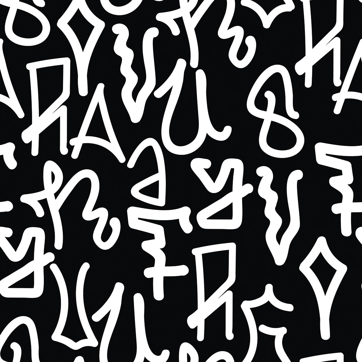 Graffiti fondo de patrones sin fisuras Lienzo