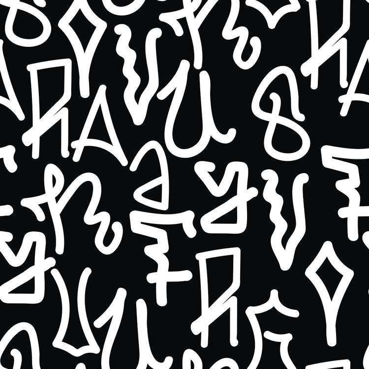 Graffiti fondo de patrones sin fisuras Lienzo