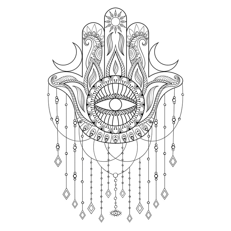 Hamsa Hand Vector Illustration