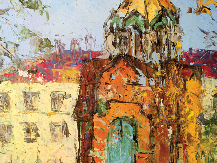 el cuadro pintado al oleo Lienzo
