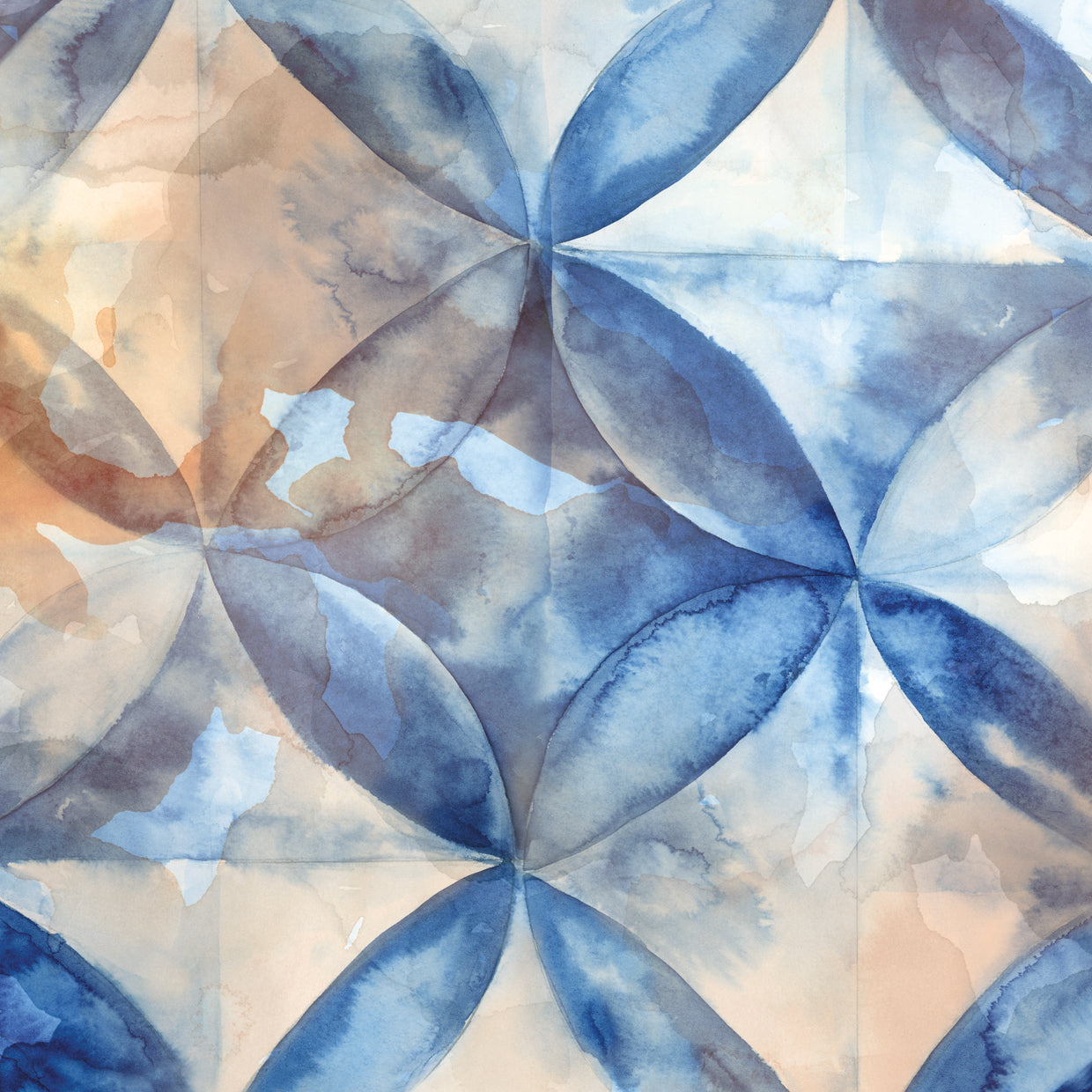 Azulejos Rústicos Indigo I Lienzo