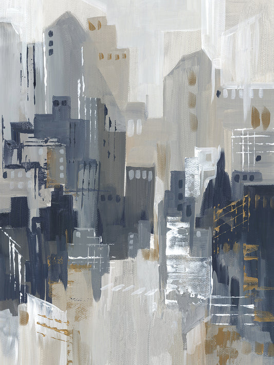 Indigo City I Canvas Print