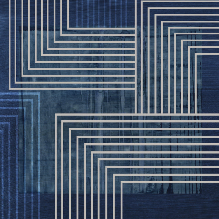 Debajo de Dark Blue Waves II Lienzo