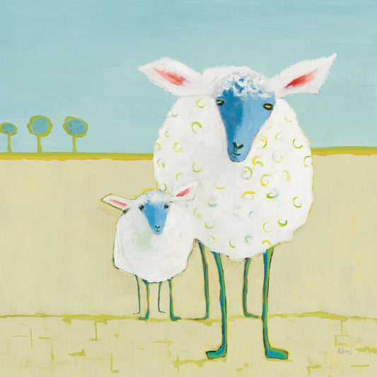 Colorful Sheep Canvas Print