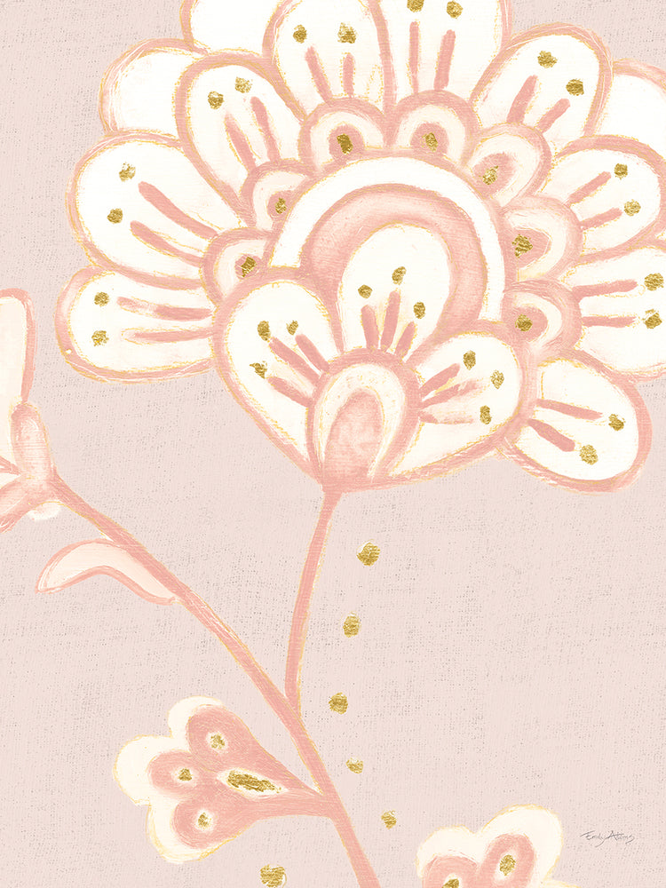 Flora Chinoiserie III Textured Terra