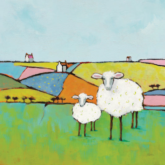 Sheep in the Meadow Canvas Print