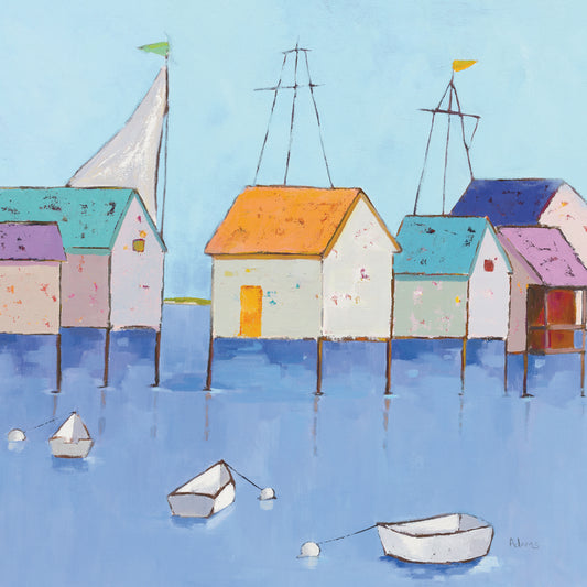 Boat House Row Canvas Print