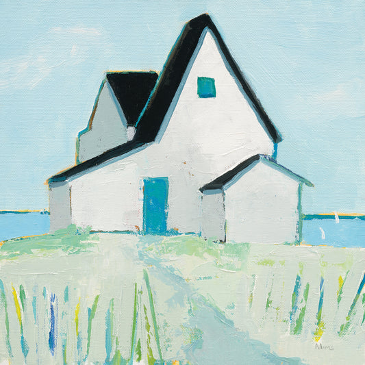 Cottage by the Sea Canvas Print