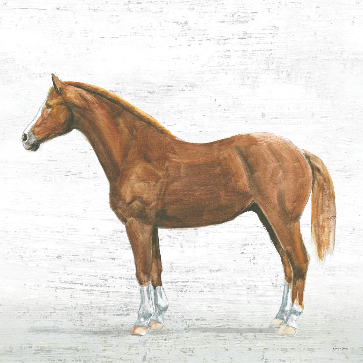 Natural Charm II Sq on Wood