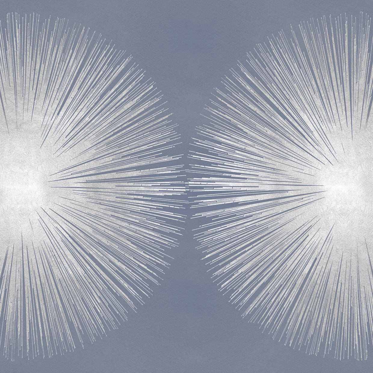 Silver Sunburst on Gray II