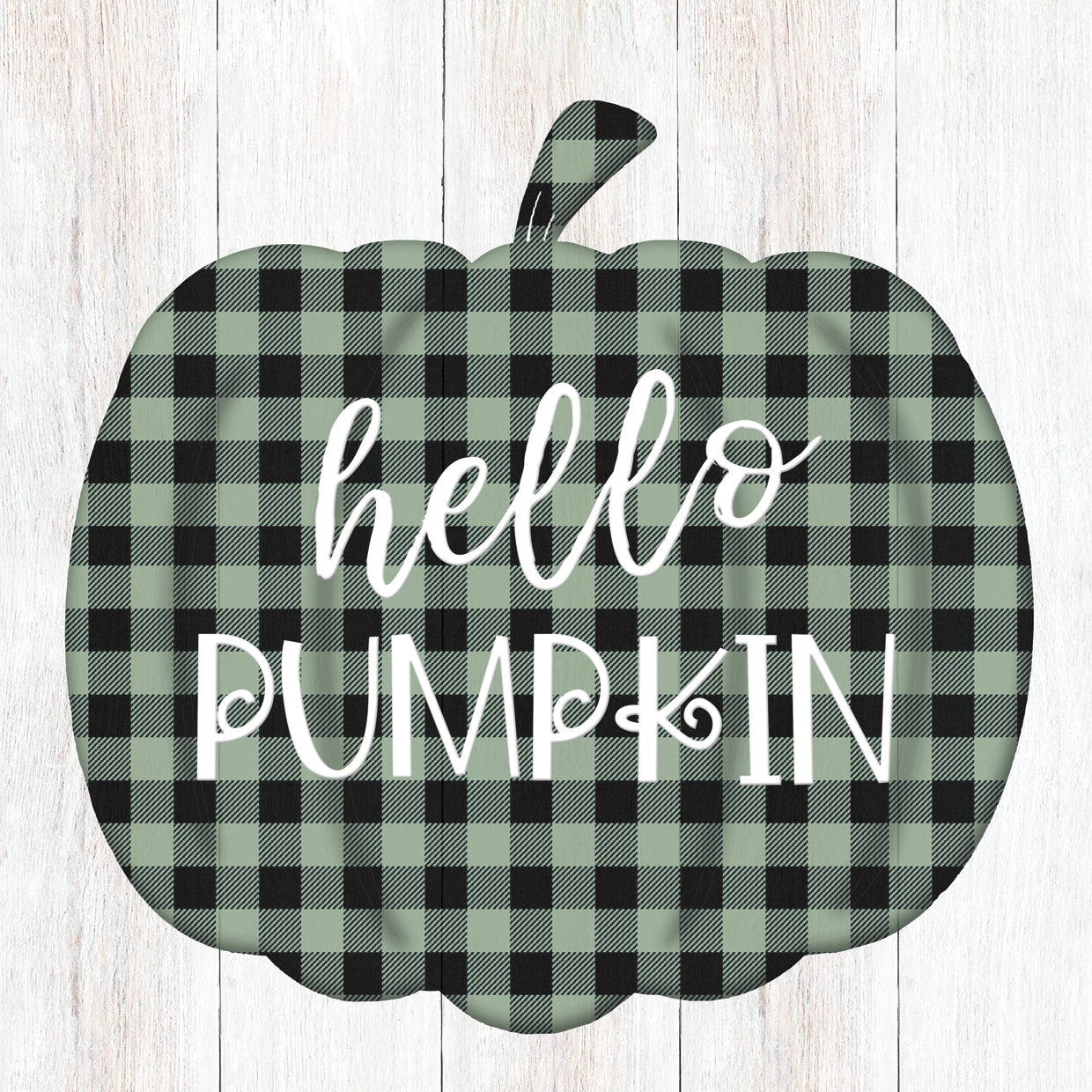 Buffalo Check Hello Pumpkin