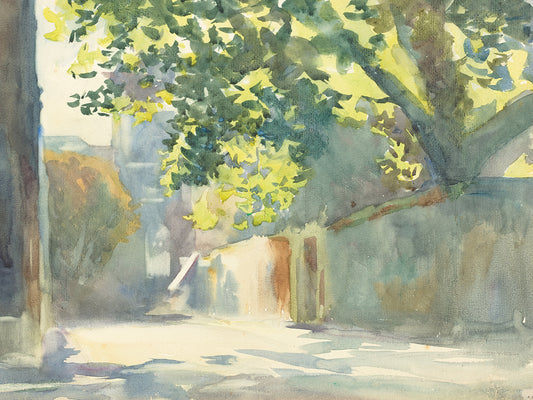 Sunlit Wall Under a Tree (c. 1913)