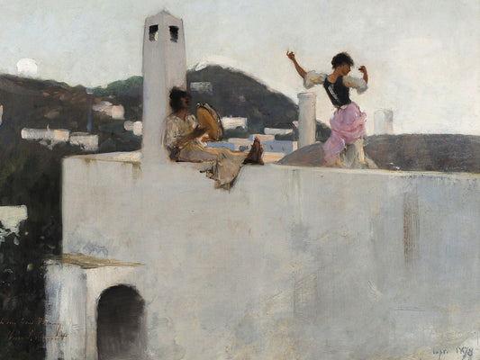 Capri Girl on a Rooftop (1878)