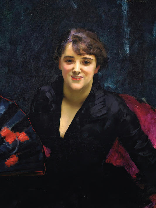Madame Errazuriz or The Lady in Black (c. 1882-1883) Canvas Print