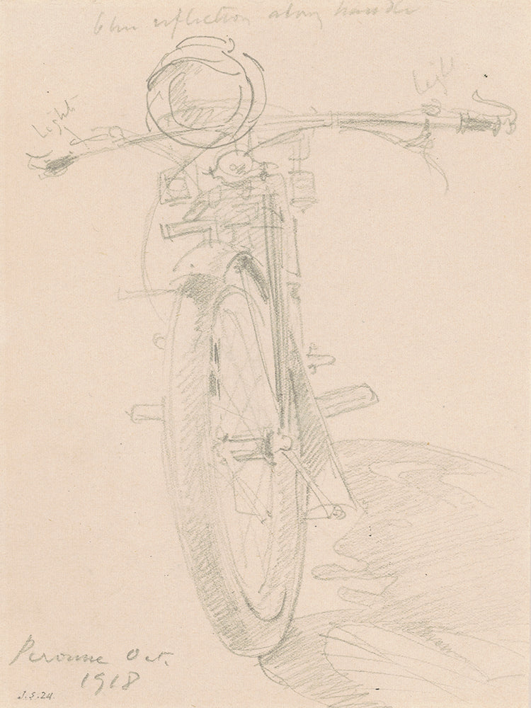 Motorcycle (recto) (1918)