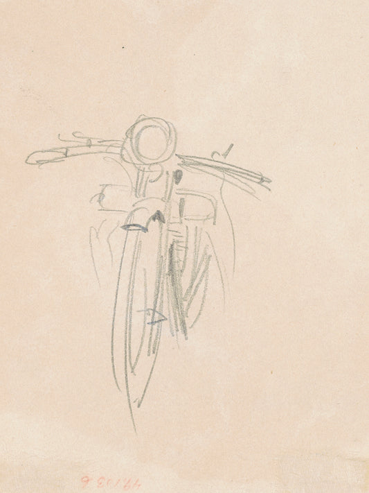 Motorcycle (verso) (1918) Canvas Print