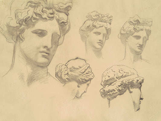 Studies for ‘Apollo and the Muses’ (c. 1921) Canvas Print