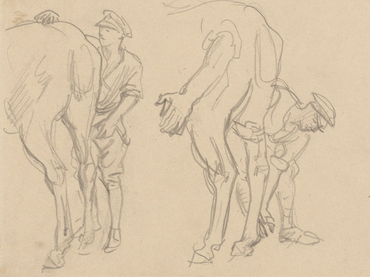 Studies for ‘Scots Grey’ (1918) Canvas Print