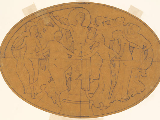 Study for ‘Apollo and the Muses’ (c. 1921) Canvas Print