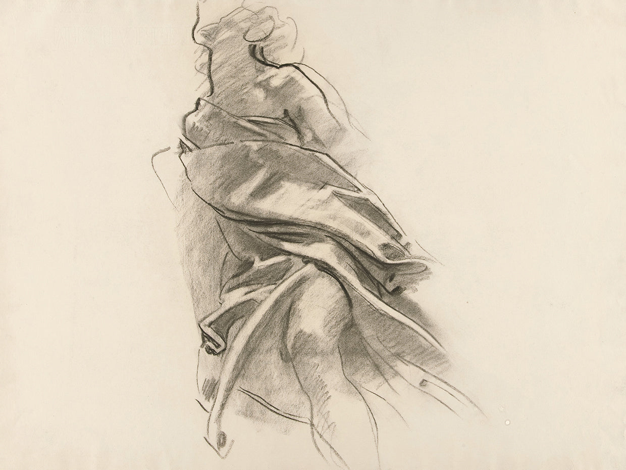 Detail of Drapery [Crayon study no. 5.14]