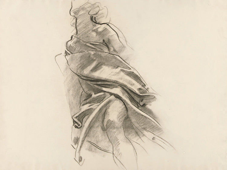Detail of Drapery [Crayon study no. 5.14]
