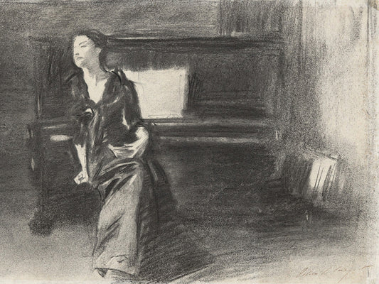 Lady at the Piano Canvas Print