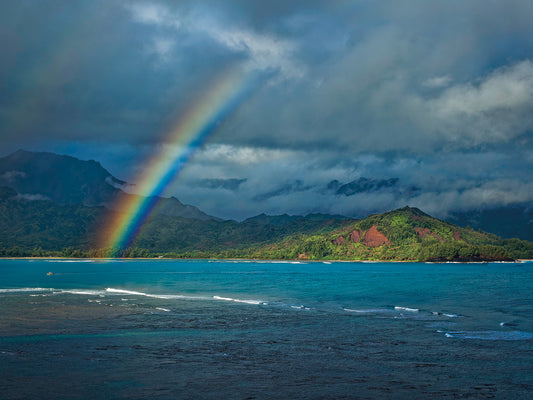 Rainbow over Hanalei Bay, Kauai