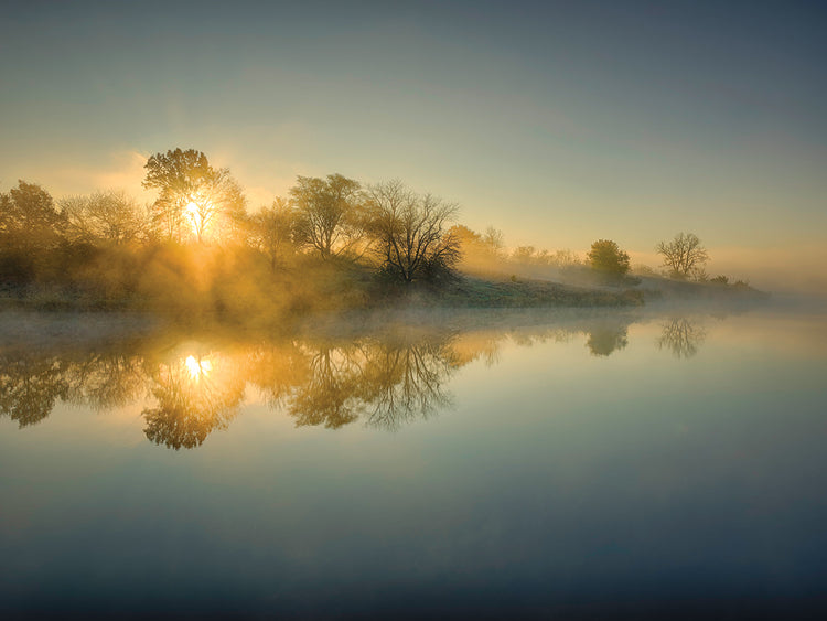 Sunrise reflection, Iowa