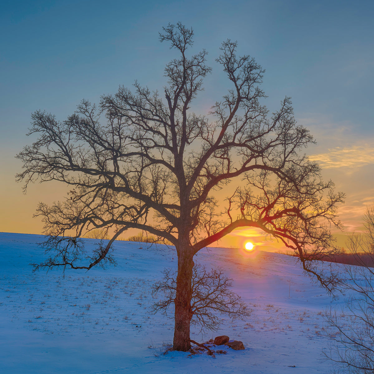 Welcoming the sunrise, Iowa