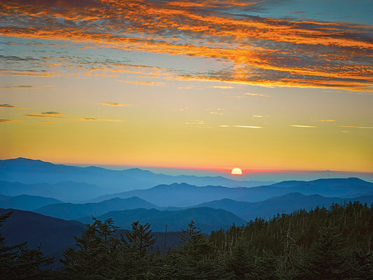 Sunset from Clingman's Dome, Great Smoky Mountain National Park